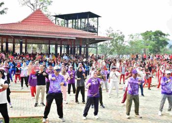 Bupati Mura Ikuti Senam Gerakan Sumsel Bugar