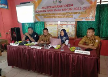 MUSDES PERUBAHAN RPJM Desa TH 2022- 2030 DESA SRIKEMBANG KECAMATAN BETUNG KABUPATEN BANYUASIN