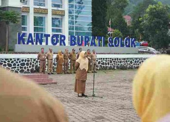 Kepala Bapelitbang Pimpin Apel Pagi Dilingkup Pemerintah Kabupaten Solok