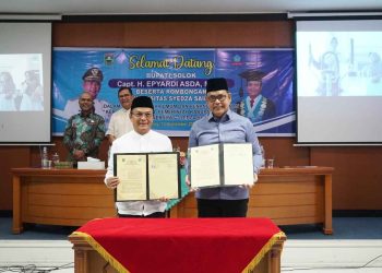Bupati Solok sampaikan Kuliah Umum serta melakukan Kesepakatan Bersama (MoU) Antara Pemerintah Kabupaten Solok dengan Universitas Syedza Saintika