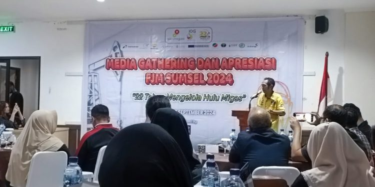 Kepala Departemen Formalitas dan Komunikasi SKK Migas Sumbagsel Buka Media Gathering dan Apresiasi Forum Jurnalis Migas (FJM) Sumsel 20