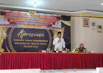 Wawako Solok Hadiri Penyuluhan Kepada Toma Menghadapi Pemilihan Kepala Daerah Serentak Nasional 2024