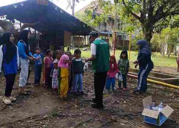 BADAR, IDI, SMSI, GM Kosgoro Kabupaten PALI Kroyokan Gelar PMT