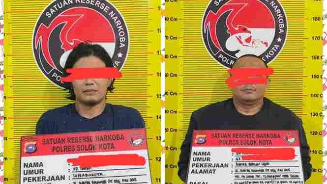 Selang 1 Hari, Tim Satresnarkoba Polres Solok Kota Kembali Meringkus 2 Orang Diduga Penyalah Gunaan Narkoba Di Sebuah Rumah Banda Balantai