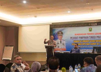 Sekda Buka Bimtek Leadership Pejabat Pimpinan Tinggi Pratama ( JPT ) di Lingkup Pemerintah Kab Solok