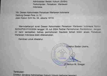 Surat AHU PWI Diblokir, Hendry Ch. Bangun Tidak Punya Legal Standing