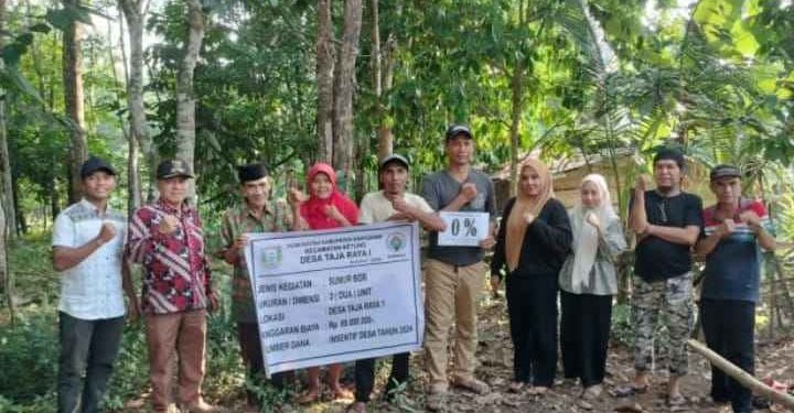 Pemdes Taja Raya 1 Bangun Dua Sumur Bor Dari Dana Insentif Tahun 2024