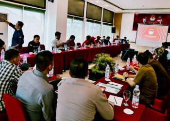 Sukses Menyelenggarakan Debat, KPU Kab.Banyuasin  Gelar Rakor