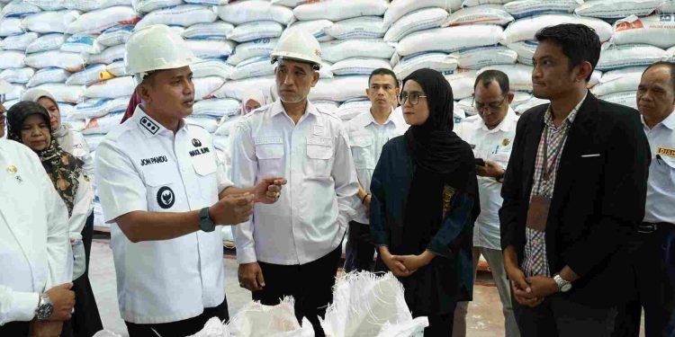 Wabup Solok Jon Pandu Sambangi Bulog Cek Ketersediaan Pangan.