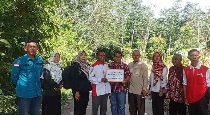 Desa Lubuk Karet Resmikan Jalan Lingkungan, RTLH Dan Cairkan BLT Tahap Terakhir 3 Bulan Sekaligus Tahun 2024
