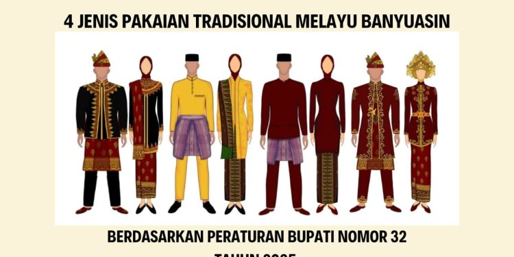Resmi! Bupati Banyuasin Tetapkan Desain Pakaian Tradisional Melayu Lewat Perbup Nomor 32 Tahun 2025
