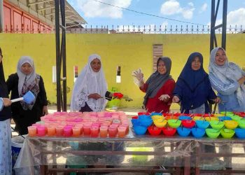 Bubur Kacang Hijau Ketan Gratis, Jamaah Masjid IKM Nurul Ikhwan Talang Kacang Berterima kasih