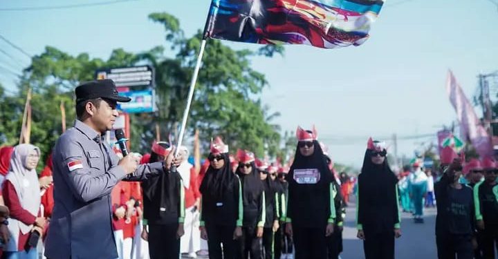Setelah Vakum sejak Pandemi COVID-19, Gerak Jalan Tepat Waktu Tingkat SD se-Kota Solok Kembali Digelar Meriah