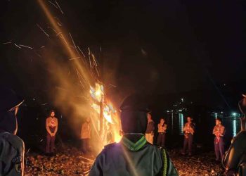 Siswa/Siswi SMP Negeri 3 Solok Ikuti Perjusami di Tikalak, Kecamatan X Koto Singkarak