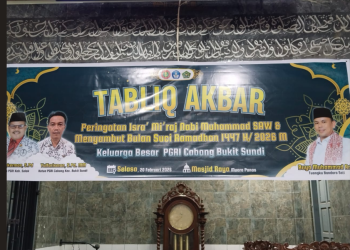PGRI Cabang Bukit Sundi Gelar Tabligh Akbar Peringati Isra Mikraj dan Sambut Ramadhan 1447 H